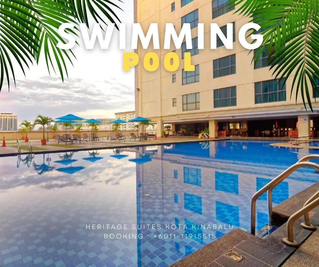 New Homestay !! Heritage Suites Near Imago Mall City Central , Free Highspeed Wifi & Netflix , Kota Kinabalu